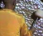 Sri Chinmoy plays gongs in Berlin